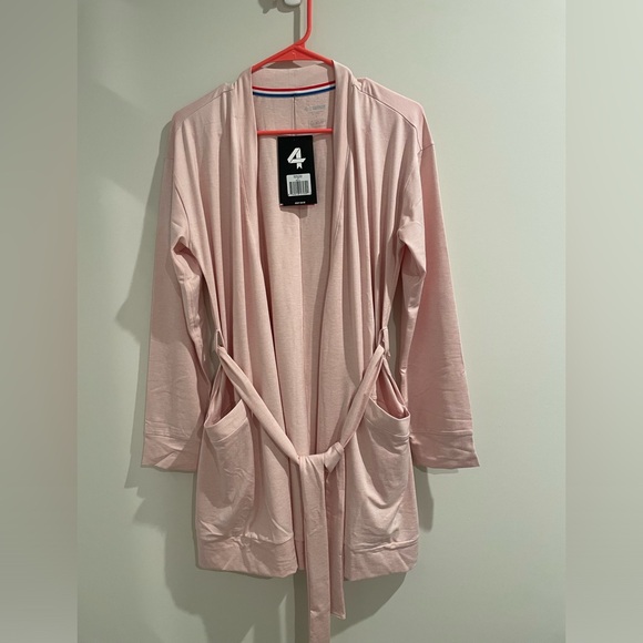 NWT Four Laps Heather Pink Wrap Small - Picture 2 of 5